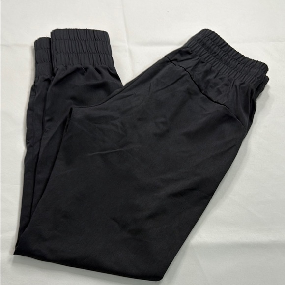 ZYIA Black Sweatpants with Tapered Legs and Elastic Cuffs - Picture 2 of 7